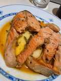 Salmon en salsa de naranja