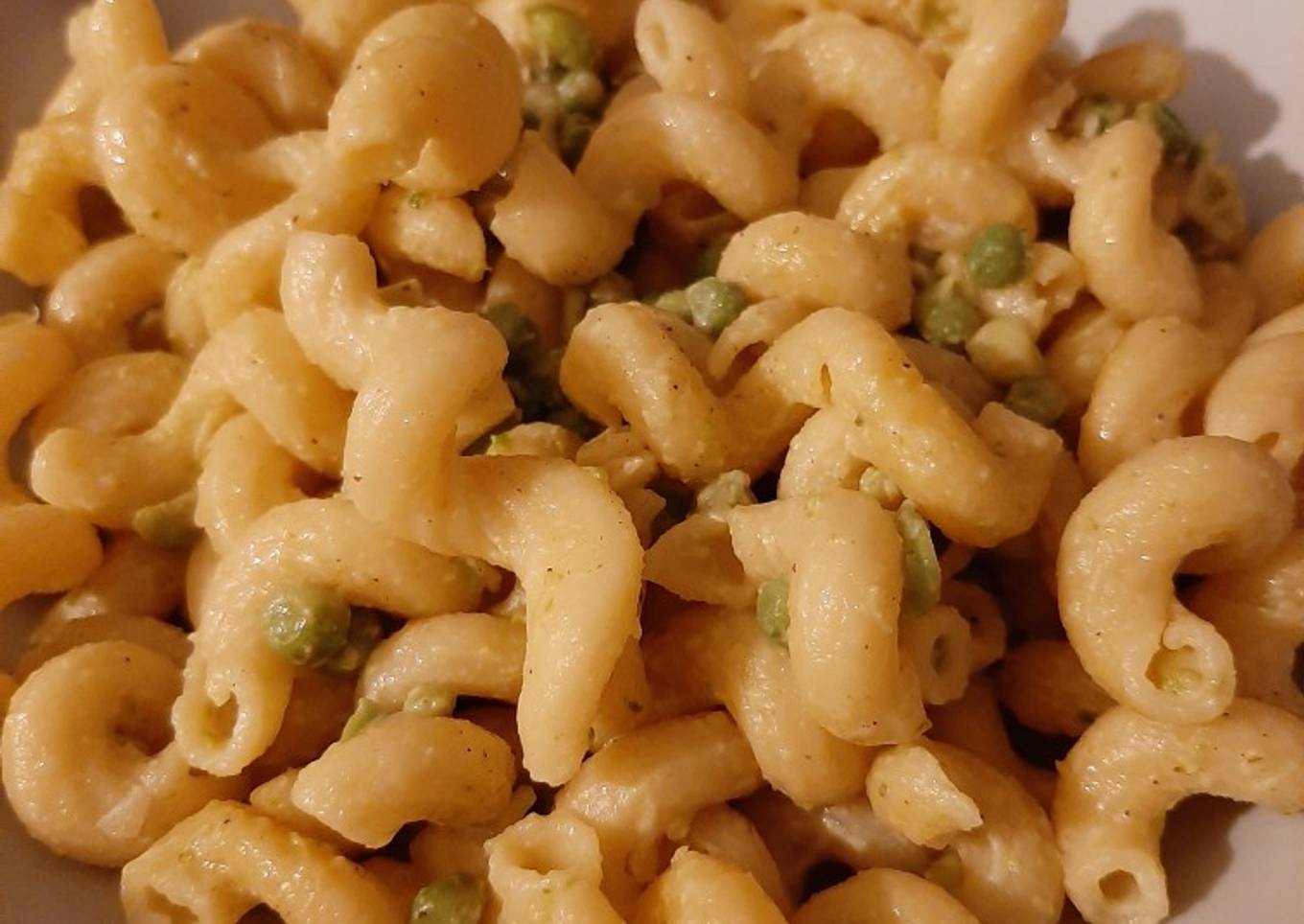 Pâtes aux petits pois