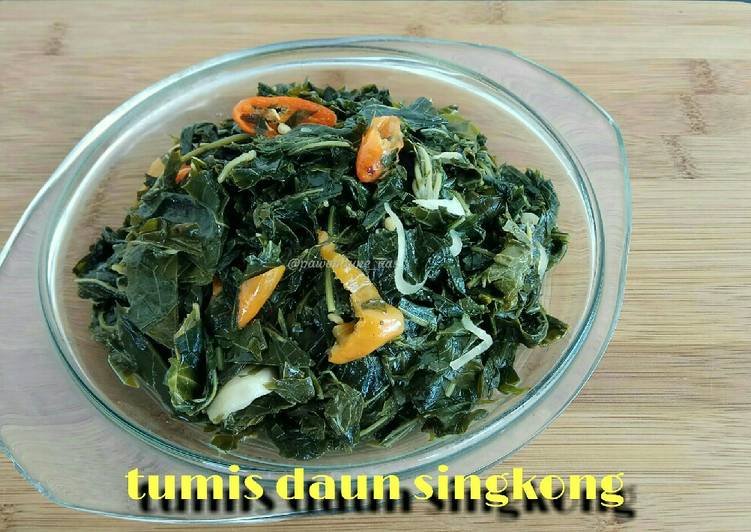 Resep Tumis Daun Singkong (sederhana) yang Enak