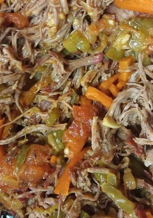 Una foto de Carne mechada