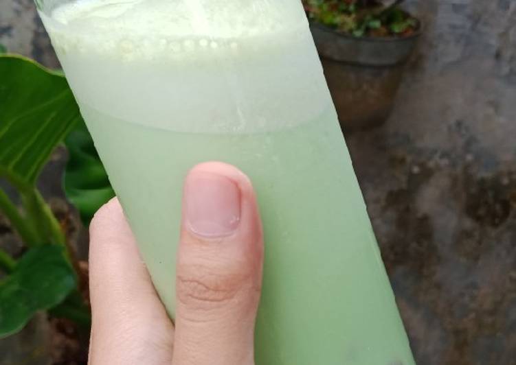Resep Matcha ice with pinky boba yang Enak