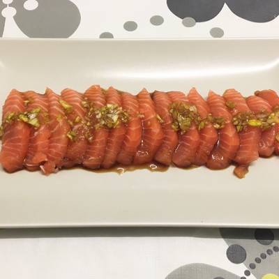 Sashimi de salmón Receta de Recetas para cocinillas- Cookpad