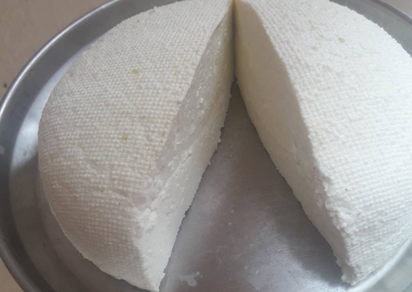 Homemade malai paneer