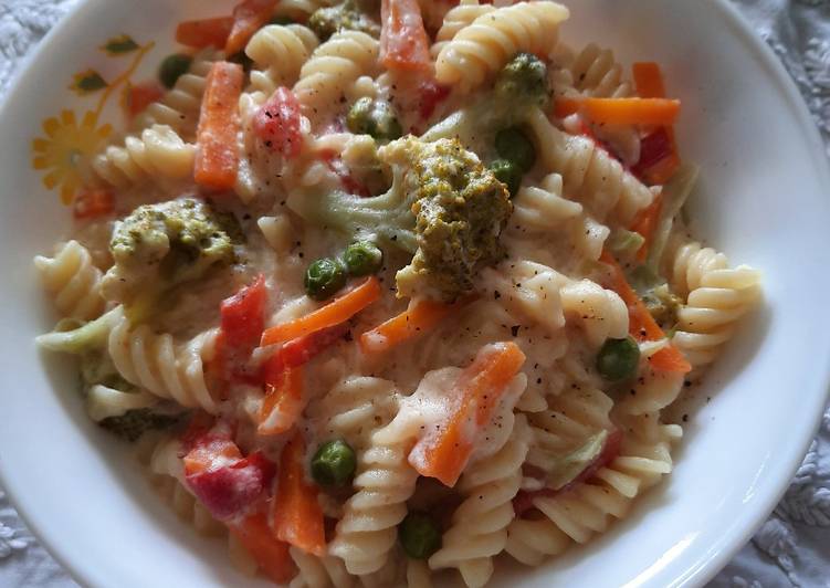 Recipe of Quick Boil Cheesy Veggi Pasta