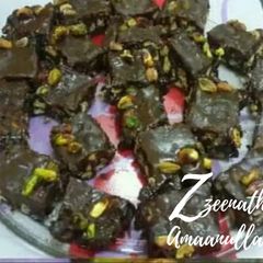 A picture of No Bake Oreo Chocolate Brownies.