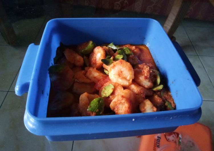 Resep Udang pete balado, Enak