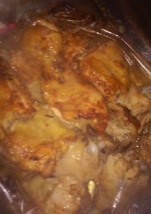 Una foto de Pollo en bolsa al Horno🍗🍴