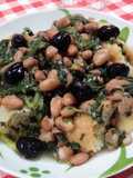 Pancotto con cicoria e fagioli borlotti