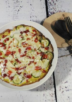 Foto resep Potato Zucchini Omelette