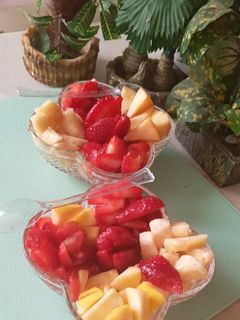صورة لوصفة سلطة الفواكه بعطر زهرة البرتقال 🍊 🍓🍌🍏