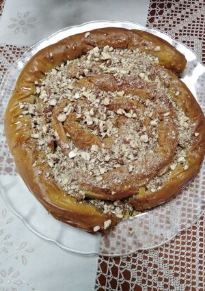 Φωτογραφία της συνταγής M'hanncha, ένα ανατολίτικο γλυκό