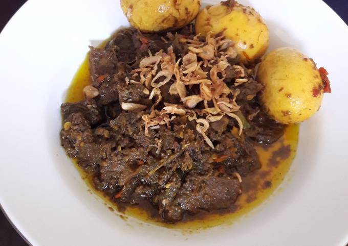 Cara Gampang Membuat Telur Daging Bumbu Rajang Bali 😉 Anti Gagal