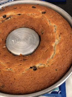 Una foto de Budín de banana con chips de chocolate
