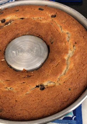 Una foto de Budín de banana con chips de chocolate