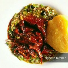 A picture of Okro Soup.