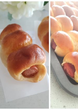 A picture of Sausage Buns /Hotdog buns.