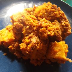 A picture of Beans and plantain porriage.