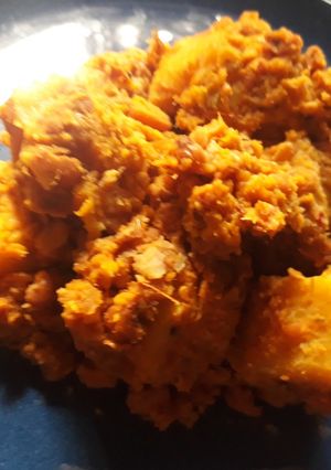 A picture of Beans and plantain porriage.