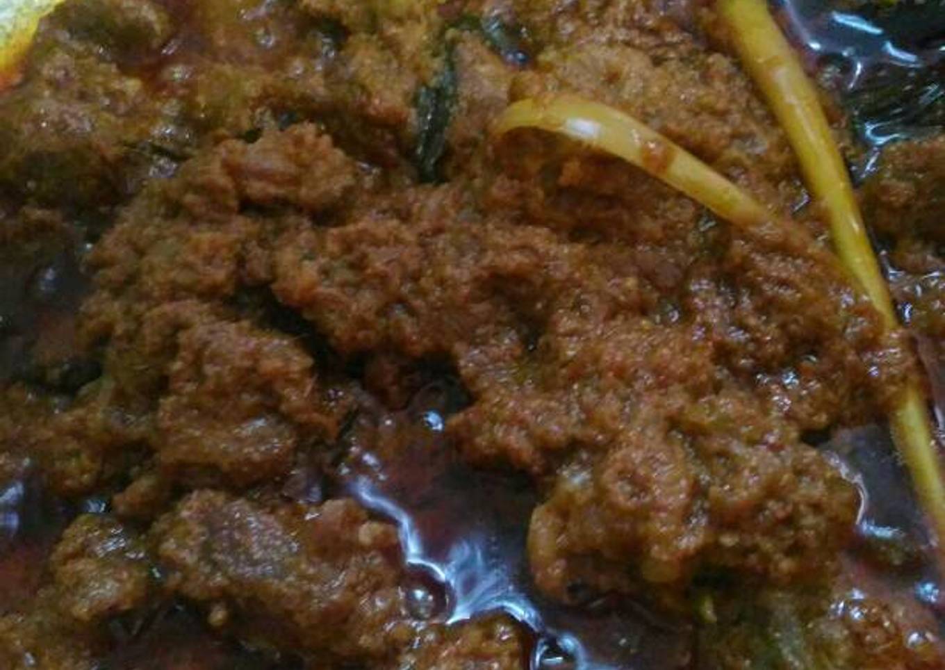 Resep Rendang daging sapi pedas Anti Gagal