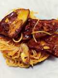 Pasta Angel Hair Tumis Terong