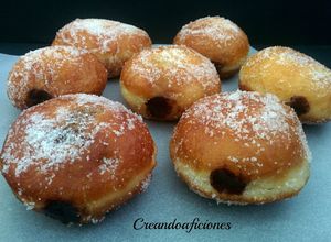 Foto principal de Berlinas rellenas de chocolate y donuts caseros