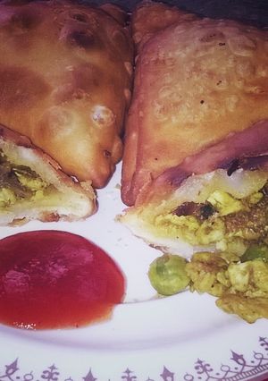 A picture of Egg Samosa.