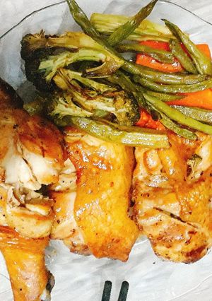Hình của món Gà nướng sốt bbq.
