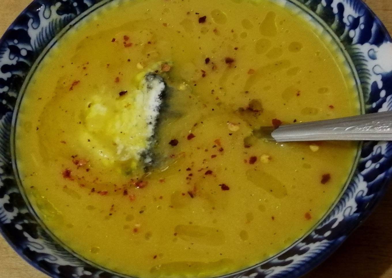Sopa de manzana y zanahoria