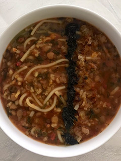 عکسی از دستور آش عدس و گوجه 🍜