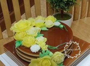 Hình của món Rau câu flan cheese sinh nhật.