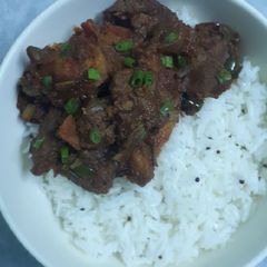 A picture of Masala Beef Curry.