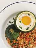 Courgette Cooked Egg & Tomato Barley