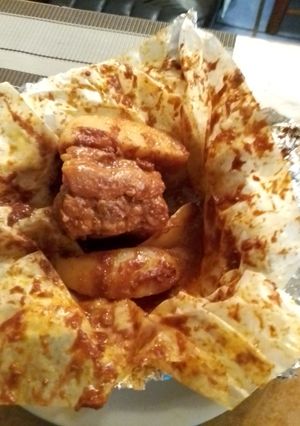 Una foto de Mixiotes de cerdo