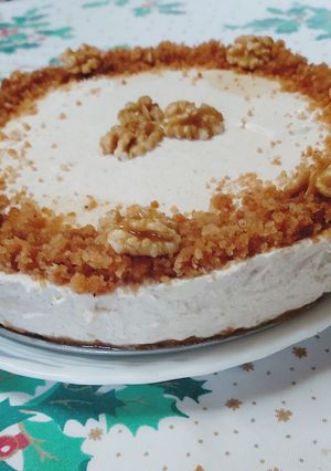 Φωτογραφία της συνταγής Cheesecake μελομακάρονο