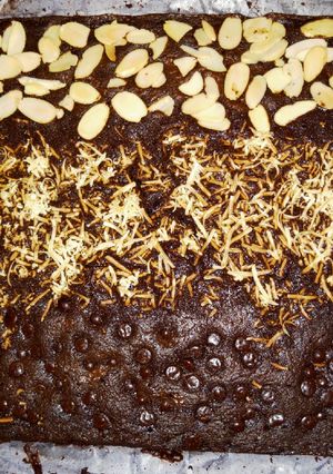 Foto resep Brownies coklat topping 3 rasa