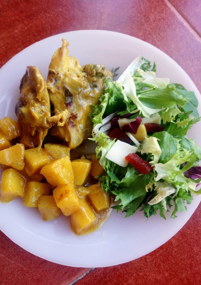 Una foto de Pollo con piña 🍍