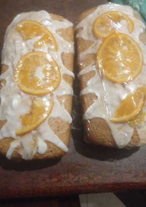 Una foto de Budín de naranja integral