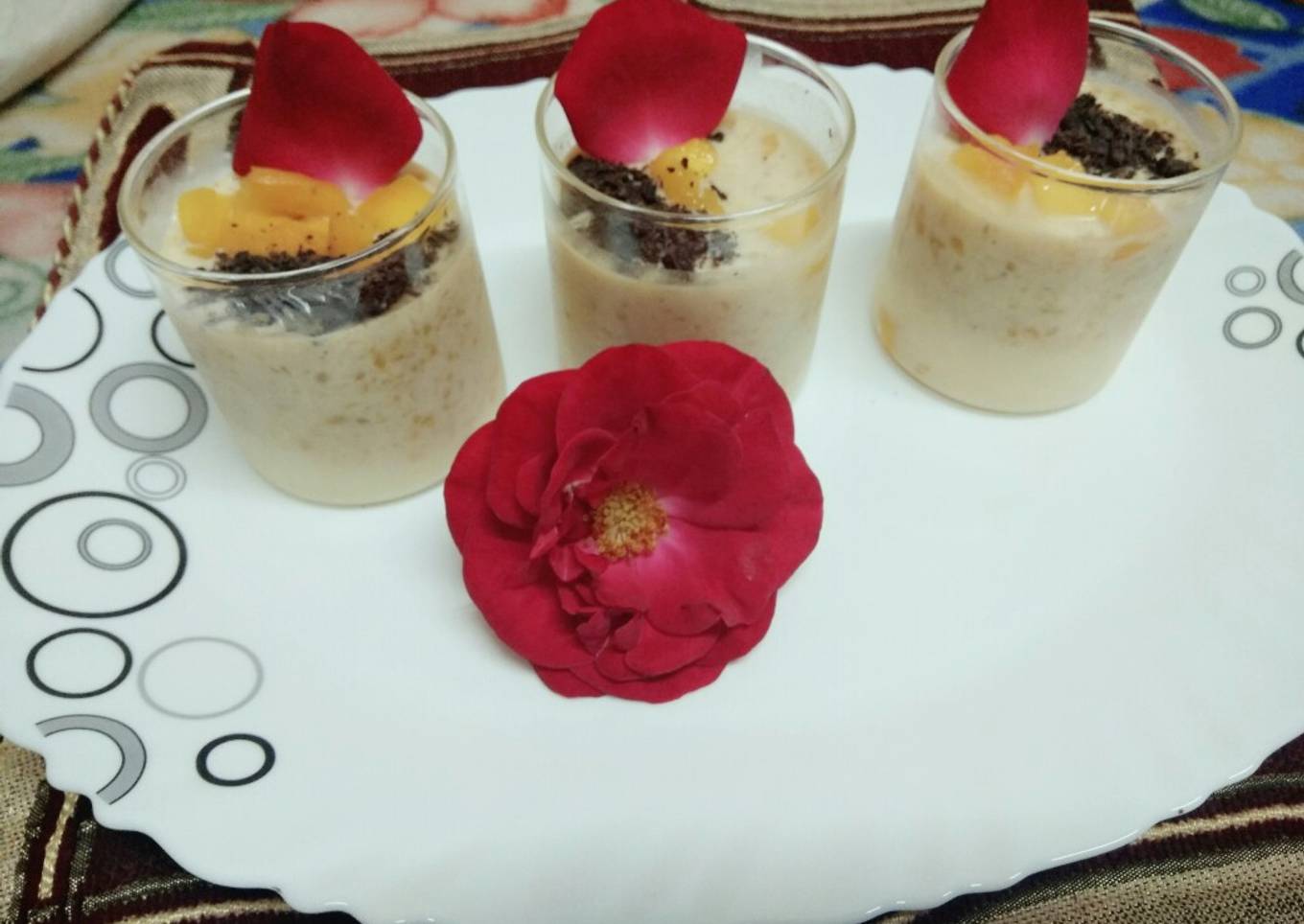 Mango chocolate with Custard powder