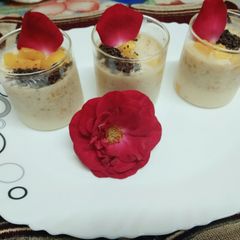 A picture of Mango chocolate with Custard powder.
