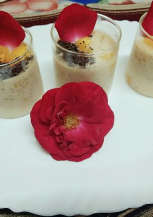 A picture of Mango chocolate with Custard powder.