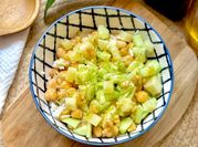 Una foto de ensalada garbanzos curry