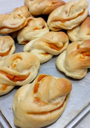 Foto resep Roti Pasta Ubi Oren Metode Autolysis