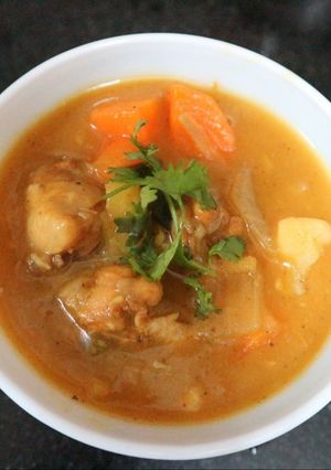 Hình của món Cà ri đùi+cánh gà.