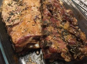 Una foto de Pechito de cerdo al horno
