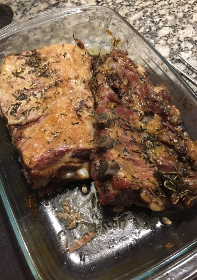 Una foto de Pechito de cerdo al horno