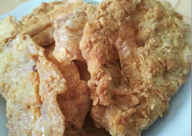 Kulit Ayam Imitasi ala KFC Simple