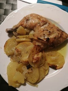 Una foto de Pollo al horno