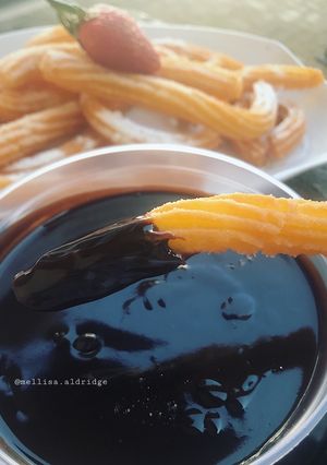 Foto resep Churros keju saus coklat