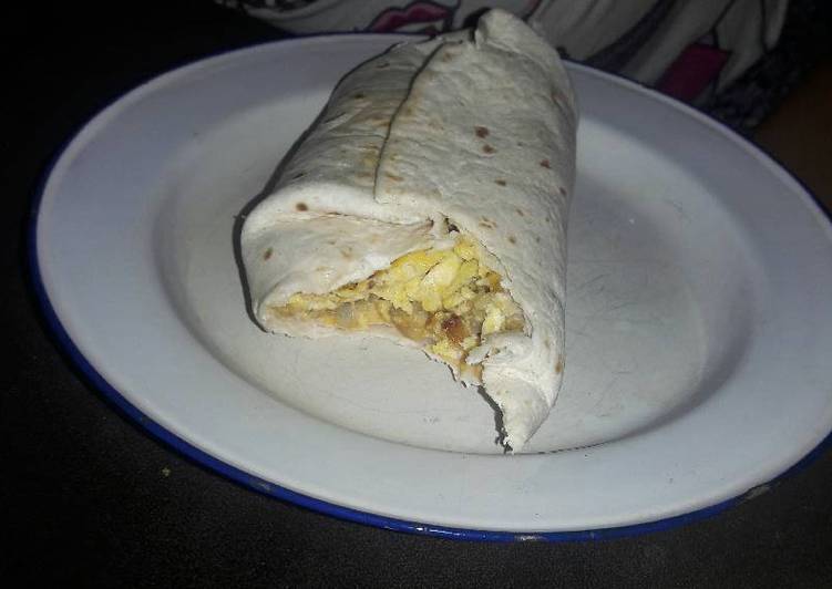 Steps to Make Homemade Breakfast burrito