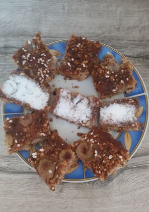2052. Sokmagvas almás műzlis szőlős diós sütemény 😋 recept fotója
